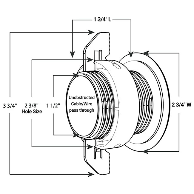 Twist Lock Grommet Dimensions